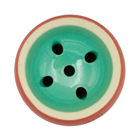 Чаша Форма Турка Бетон Красный / Салатовый