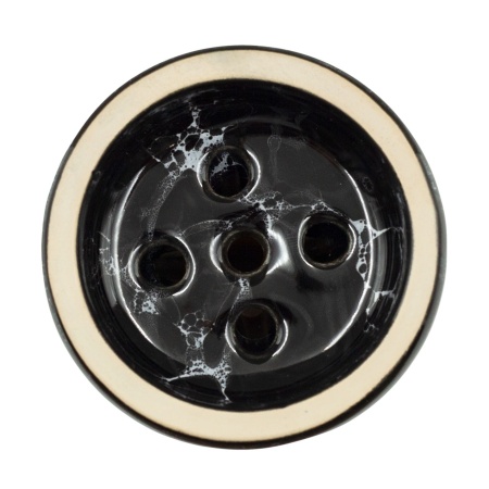 Чаша Облако Glaze Black - Чёрно-белый мрамор