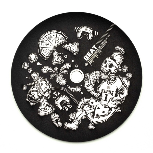 Дизайнерское блюдце плоское Beat 02